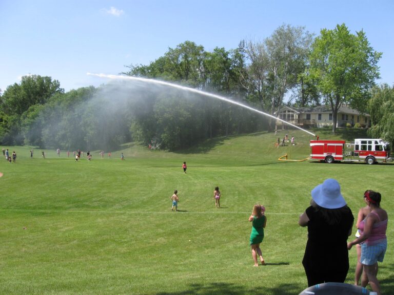 officers with kids at event