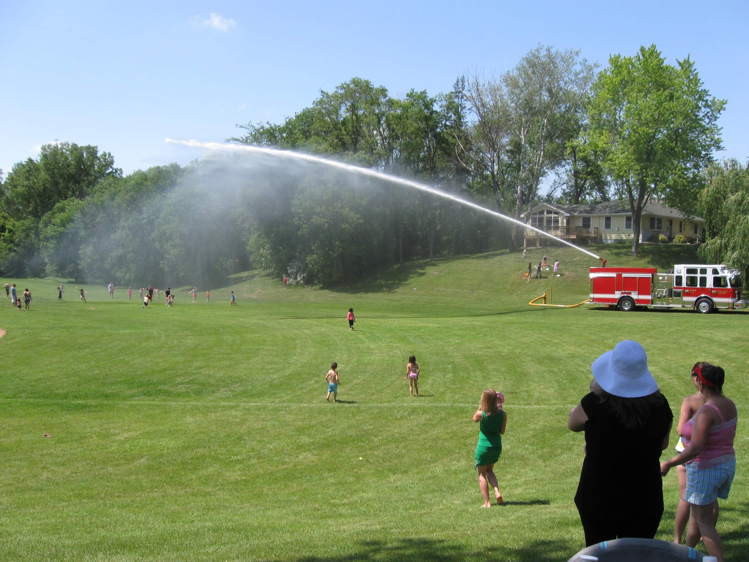 officers with kids at event